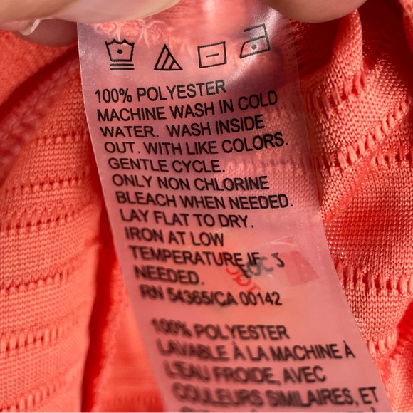 TANJAY Sleeveless Top Tank summer spring coral salmon waves vintage? - Picture 13 of 14